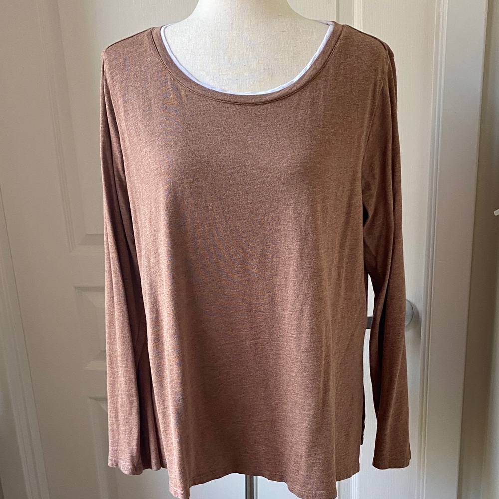 J. Jill Tan Shirt Size L